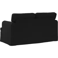 vidaXL Bank Zwart 144 x 80 x 85 cm Stof