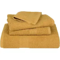 vidaXL Handdoeken FROGN 4 st 50x100 cm 360 g/m² goud