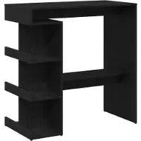 vidaXL Bartafel 100 x 48 x 101,5 cm Bewerkt hout Zwart Eiken