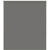 vidaXL Rolgordijn verduisterend 135x150 cm stofbreedte 131,6 cm grijs