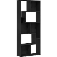 vidaXL Boekenkast 67x24x161 cm bewerkt hout zwart eikenkleurig