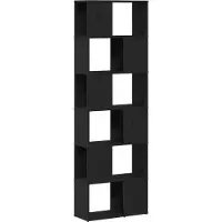vidaXL Boekenkast/kamerscherm 60x24x186 cm zwart eikenkleurig
