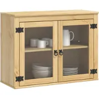 vidaXL Kast SKI HoningBruin 80 x 32 x 60 cm Massief grenenhout
