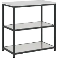 vidaXL Keukenrek HATTEM, zilver, 90 x 50 x 92 cm, staal