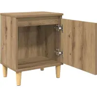 vidaXL Nachtkastje Artisan Eiken 40 x 30 x 50 cm Bewerkt hout