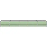 vidaXL Plantenbak Groen 400 x 80 x 45 cm Staal