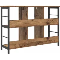 vidaXL Boekenplank 6-laags 82 x 32 x 144.5 cm Bewerkt hout Oud Hout