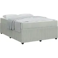 vidaXL Bedframe Lichtgrijs 160 x 200 cm Stof