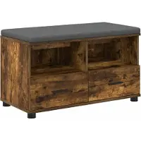 vidaXL Hallenbank Gerookte Eik 80 x 38 x 46 cm