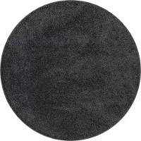 vidaXL Antislip Shaggy Tapijt Donkergrijs 90 x 90 cm PP