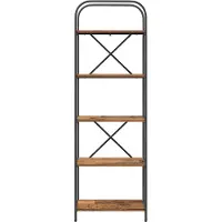 vidaXL Boekenplank 5-laags 60 x 30 x 183 cm Bewerkt hout Oudhout