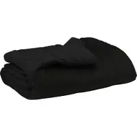 vidaXL Volledig Jaar Dekbed 200 x 200 cm 4 seizoenen Zwart Ademend