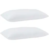 vidaXL Hoofdkussen 2 st 81 x 42 x 20 cm Polyester Wit