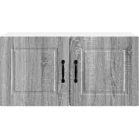 vidaXL Wandkast PORTO, grijs Sonoma, 80 x 31 x 40 cm, houtvezel