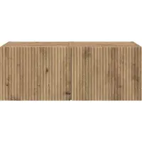 vidaXL TV Wandkast 2 st Ambachtelijk Eiken Bewerkt hout