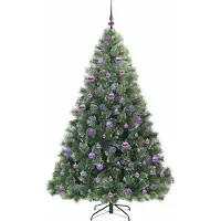 vidaXL Kunstkerstboom met 300 LED met standaard Groen 180 cm PE en PVC