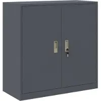 vidaXL Opbergkast Antraciet 90 x 40 x 90 cm Staal