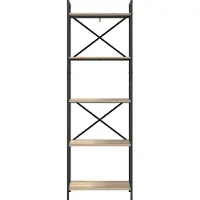 vidaXL Boekenplank 5-laags 56 x 34 x 171 cm Bewerkt hout Sonoma Eik