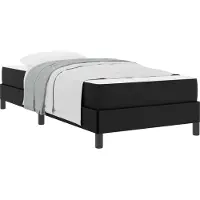 vidaXL Bedframe met matras Zwart 90 x 200 cm Stof