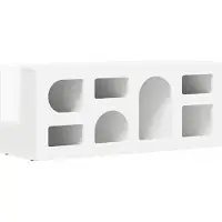 vidaXL TV Kast ELST 100 x 35 x 40 cm Hoogglans wit Bewerkt hout