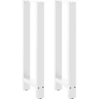 vidaXL Bartafelpoten 2 st 40x(100-101) cm staal wit