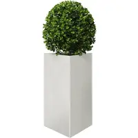 vidaXL Plantenbak driehoek 50x43x75 cm roestvrij staal