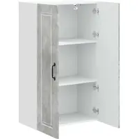 vidaXL Wandkast PORTO Beton Grijs 60 x 31 x 100 cm Bewerkt hout