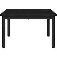 vidaXL Salontafel, zwart, eikenlook, 60 x 60 x 36 cm, houtvezel
