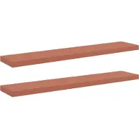 vidaXL Wandplank Muurmontage 2 st Rood 120 x 23,5 x 3,8 cm