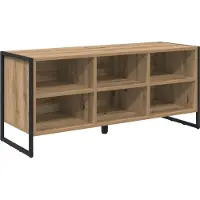 vidaXL Schoenenkast 100 x 35 x 44 cm Bewerkt hout Ambachtelijk Eiken