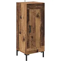 vidaXL Highboard Oud Hout 34,5 x 34 x 180 cm Bewerkt hout