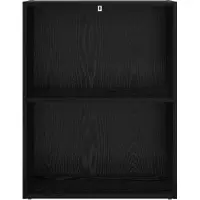 vidaXL Boekenplank 60 x 30 x 76.5 cm Bewerkt hout Zwart Eiken