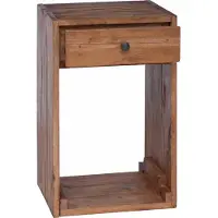 vidaXL Nachtkastje met lade Bruin 63 x 30 x 79 cm Massief Mahoniehout