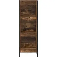 vidaXL Boekenkast 40 x 30 x 121 cm Bewerkt hout Rook Eik