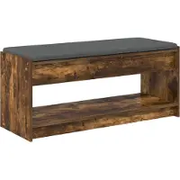 vidaXL Hallenbank Gerookte Eik 103 x 38 x 45 cm