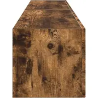 vidaXL TV Wandkast 2 st Gerookt eiken Bewerkt hout