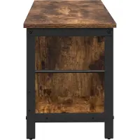 vidaXL Boekenplank 3-laags 82 x 32 x 144.5 cm Bewerkt hout Rook Eiken