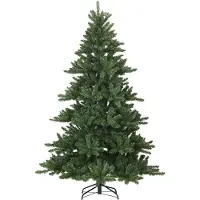 vidaXL Kunstmatige Hinged Kerstboom Groen 210 cm PVC en Staal