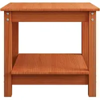 vidaXL Salontafel, wasbruin, 50 x 50 x 45 cm, massief grenenhout