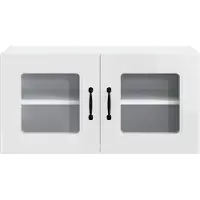 vidaXL Vaatwasserfront Kalmar, hoogglans wit, 80 x 31 x 40 cm
