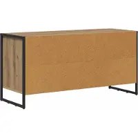 vidaXL TV Kast 100 x 36 x 49,5 cm Ambachtelijk Eiken Bewerkt hout