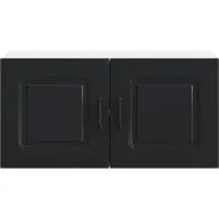 vidaXL Vaatwasserfront Kalmar, zwart, 80 x 31 x 40 cm
