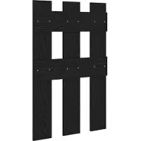vidaXL Wandgemonteerde kapstok Muurmontage Zwart Eiken 65 x 3 x 100 cm