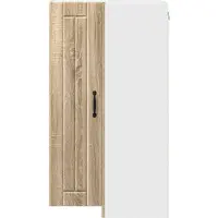 vidaXL Wandkast, hoekmodel, LUCCA, Sonoma-eikenhout, 57 x 57 x 100 cm