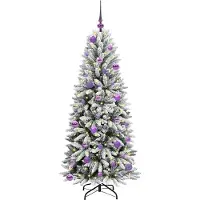 vidaXL Kunstkerstboom Wit 150 cm PVC en plastic en staal en PE