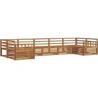 vidaXL Buiten bank set 7 st Naturel Massief Acacia Hout