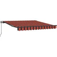 vidaXL Uitschuifbare luifel Oranje en bruin 300 x 250 cm