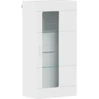 vidaXL Tv-meubelset FLORIN 3 st Hoogglans wit Bewerkt hout