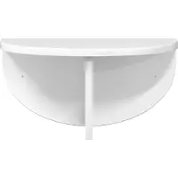 vidaXL Wandplank Muurmontage Hoogglans wit 38 x 19 x 19 cm