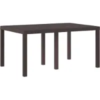 vidaXL Tuin Tafel Bruin 150 x 100 x 73 cm poly rattan